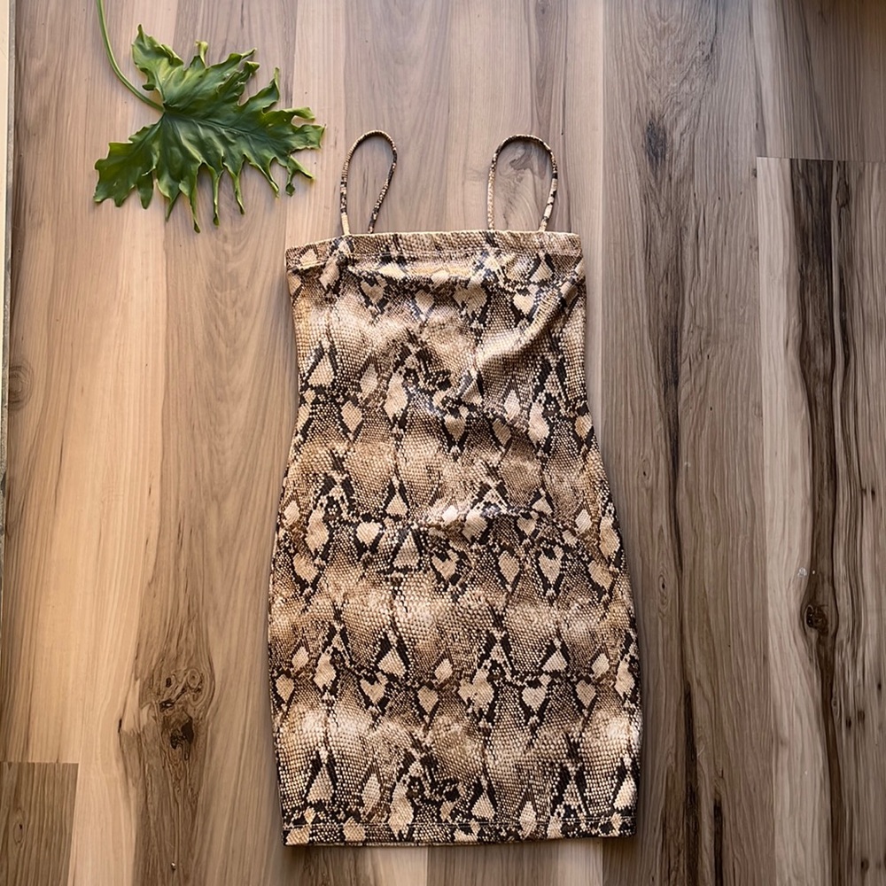 Snake skin 🐍 Tube Mini Dress